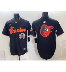 Men Baltimore Orioles Team Big Logo Black With Patch Vapor Premier Limited Stitched Baseball Jersey Men Baltimore Orioles Team Big Logo Black With Patch Vapor Premier Limited Stitched Baseball Jersey