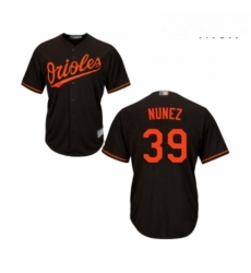 Mens Baltimore Orioles 39 Renato Nunez Replica Black Alternate Cool Base Baseball Jersey 