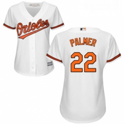 Womens Majestic Baltimore Orioles 22 Jim Palmer Replica White Home Cool Base MLB Jersey