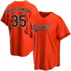 Youth Baltimore Oriole #35 Adley Rutschman Orange Cool Base Stitched Baseball jersey