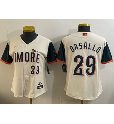 Youth Baltimore Orioles  29 Samuel Basallo Natural 2026 City Connect Stadium Stitched Baseball Jersey