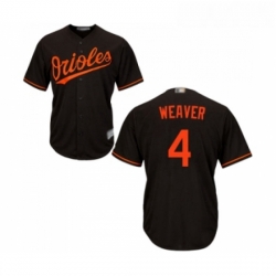 Youth Baltimore Orioles 4 Earl Weaver Replica Black Alternate Cool Base Baseball Jersey 