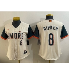 Youth Baltimore Orioles  8 Cal Ripken Jr Natural 2026 City Connect Stadium Stitched Baseball Jersey