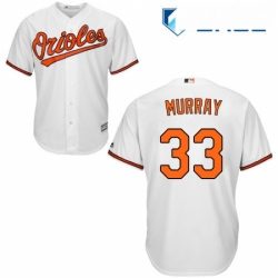 Youth Majestic Baltimore Orioles 33 Eddie Murray Replica White Home Cool Base MLB Jersey