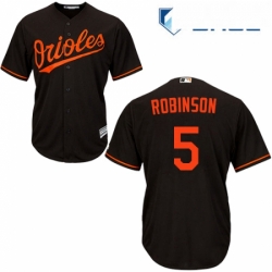 Youth Majestic Baltimore Orioles 5 Brooks Robinson Replica Black Alternate Cool Base MLB Jersey