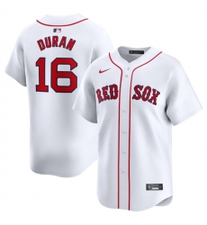 Men Boston Red Sox 16 Jarren Duran White 2024 Home Limited Stitched Baseball Jersey