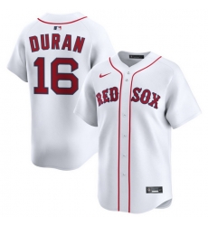 Men Boston Red Sox Nike Home Limited Jersey White Duran Jarren 16