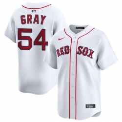 Men Boston Red Sox Nike Home Limited Jersey White Gray Sonny 54