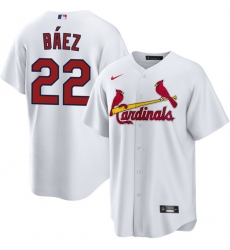 Men St  Louis Cardinals  22 Joshua Baez White Home Stitched Baseball Jersey