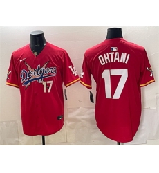 Men-s-Los-Angeles-Dodgers-x-One-Piece--17-Shohei-Ohtani-Red-Vapor-Premier-Limited-Stitched-Baseball-Jersey-064-24033