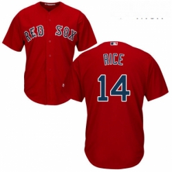 Mens Majestic Boston Red Sox 14 Jim Rice Replica Red Alternate Home Cool Base MLB Jersey