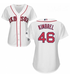 Womens Majestic Boston Red Sox 46 Craig Kimbrel Authentic White Home MLB Jersey