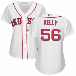 Womens Majestic Boston Red Sox 56 Joe Kelly Replica White Home MLB Jersey