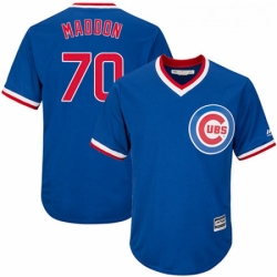 Youth Majestic Chicago Cubs 70 Joe Maddon Replica Royal Blue Cooperstown Cool Base MLB Jersey