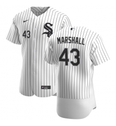 Men Chicago White Sox 43 Evan Marshall Men Nike White Home 2020 Flex Base Player MLB Jersey