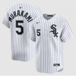 Men Chicago White Sox 5 Munetaka Murakami Nike White Home Limited Jerseys