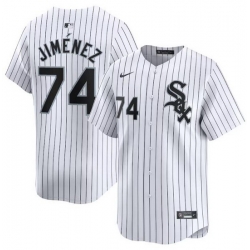 Men Chicago White Sox 74 Eloy Jimenez White 2024 Home Limited Stitched Baseball Jersey