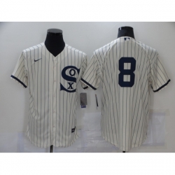 Men Chicago White Sox 8 Bo Jackson Cream Elite 2021 Field of Dreams Jersey