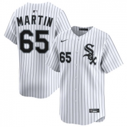 Men Chicago White Sox Nike Home Limited Jersey White Martin Davis 65