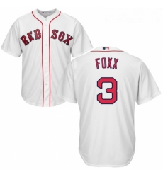 Youth Majestic Boston Red Sox 3 Jimmie Foxx Authentic White Home Cool Base MLB Jersey