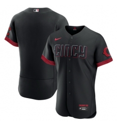 Men Cincinnati Reds Blank Black 2023 City Connect Flex Base Stitched Jersey