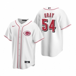 Mens Nike Cincinnati Reds 54 Sonny Gray White Home Stitched Baseball Jersey