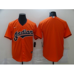 Men Cleveland Indians Nike Orange Blank Jersey