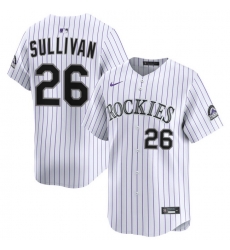 Men Colorado Rockies Nike White Alternate Limited Jersey Sullivan Brett 26