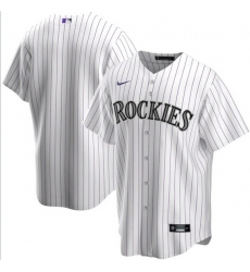 Men Colorado Rockies Nike White Blank Jersey