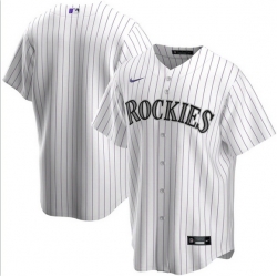 Men Colorado Rockies Nike White Blank Jersey