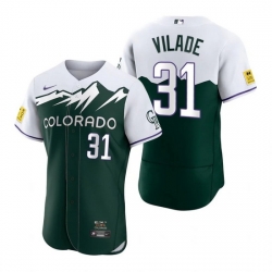 Men Nike Nike Colorado Rockies #31 Ryan Vilade City Connect Stitched Flex Base Baseball Jersey