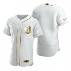 Detroit Tigers Blank White Nike Mens Authentic Golden Edition MLB Jersey