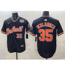 Men Detroit Tigers  35 Justin Verlander Navy 2026 Alternate USA 250  Patch Vapor Premier Limited Stitched Baseball Jersey
