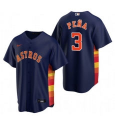 Men Houston Astros 3 Jeremy Pena Navy Cool Base Stitched Jersey