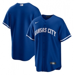 Men Kansas City Royals Blank Royal Cool Base Stitched jersey