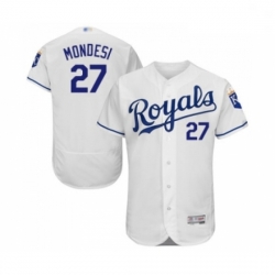 Mens Kansas City Royals 27 Adalberto Mondesi White Flexbase Authentic Collection Baseball Jersey Mens Kansas City Royals 27 Adalberto Mondesi White Flexbase Authentic Collection Baseball Jersey