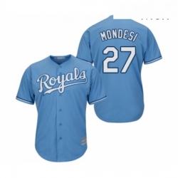 Mens Kansas City Royals 27 Raul Mondesi Replica Light Blue Alternate 1 Cool Base Baseball Jersey  Mens Kansas City Royals 27 Raul Mondesi Replica Light Blue Alternate 1 Cool Base Baseball Jersey