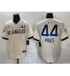 Men Los Angeles Dodgers  44 Andy Pages Cream 2024 City Connect Limited Stitched Baseball Jersey
