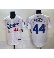 Men Los Angeles Dodgers  44 Andy Pages White 2025 Tokyo Series Limited Stitched Baseball Jersey