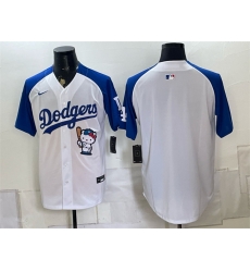 Men Los Angeles Dodgers Blank White Royal Hello Kitty Vapor Limited Stitched Baseball Jersey Men Los Angeles Dodgers Blank White Royal Hello Kitty Vapor Limited Stitched Baseball Jersey