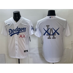 Men Los Angeles Dodgers White Vapor Premier Limited Stitched Baseball Jersey