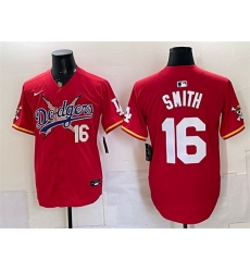Men Los Angeles Dodgers x One Piece 16 Will Smith Red Vapor Premier Limited Stitched Baseball Jersey Men Los Angeles Dodgers x One Piece 16 Will Smith Red Vapor Premier Limited Stitched Baseball Jersey