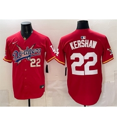 Men Los Angeles Dodgers x One Piece 22 Clayton Kershaw Red Vapor Premier Limited Stitched Baseball Jersey Men Los Angeles Dodgers x One Piece 22 Clayton Kershaw Red Vapor Premier Limited Stitched Baseball Jersey