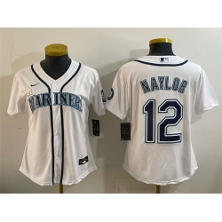 Women Los Angeles Dodgers Blank Royal Alternate Stadium Stitched Baseball Jersey  