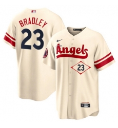 Men Los Angeles Angels 23 Archie Bradley 2022 Cream City Connect Cool Base Stitched Jerseyy