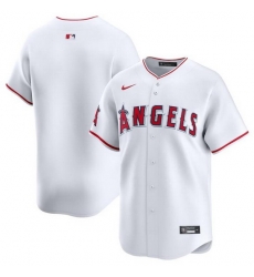 Men Los Angeles Angels Blank White Home Limited Stitched Baseball Jersey