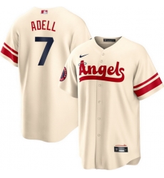 Men Los Angeles Angels Jo Adell #7 City Connect Stitched MLB Jersey