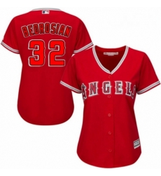 Womens Majestic Los Angeles Angels of Anaheim 32 Cam Bedrosian Authentic Red Alternate MLB Jersey 