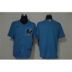 Marlins Blank Blue 2020 Nike Cool Base Jersey