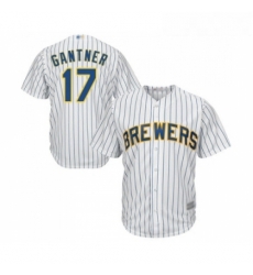 Youth Milwaukee Brewers 17 Jim Gantner Replica White Home Cool Base Baseball Jersey 